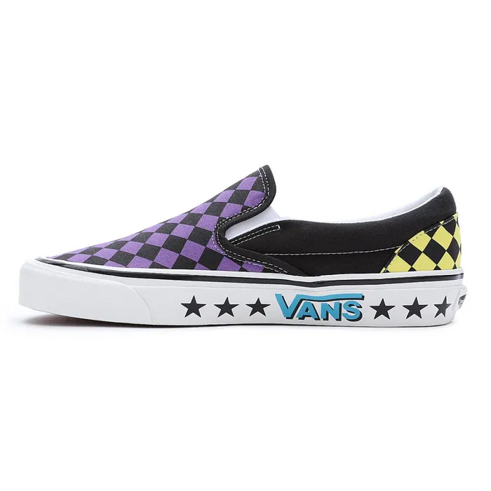 Vans Classics Women Diamond Check Classic SlipOn 98 DX Shoes Purple