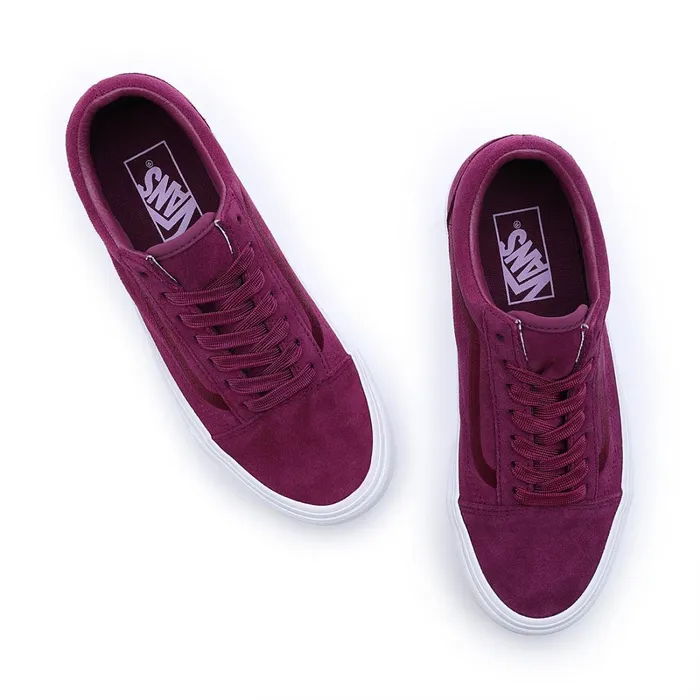 Vans Classics Women Old Skool Stackform Mono Embroidery Shoes Purple
