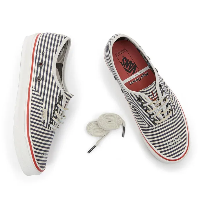Vans Classics Women Vault By X Nigel Cabourn OG Authentic LX Shoes Blue