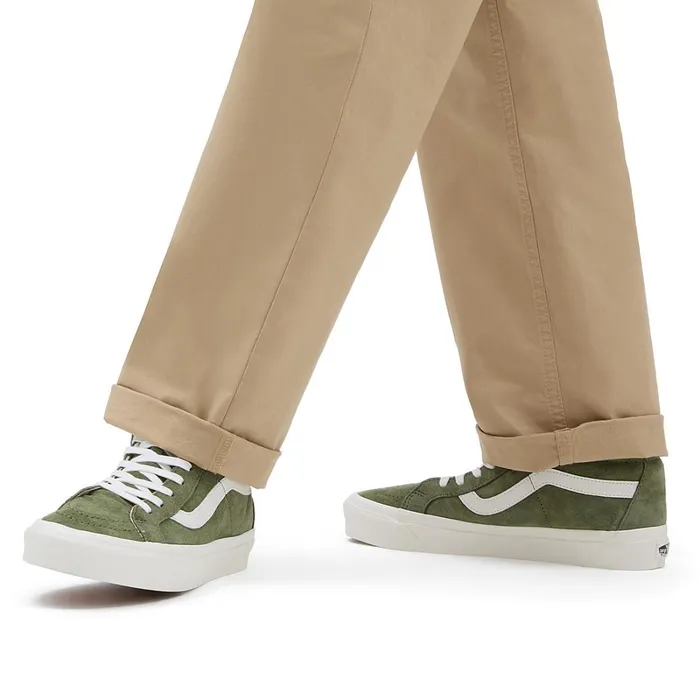 Vans HiTop Shoes Men Pig Suede Sk8Hi 38 DX Shoes Green
