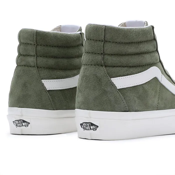 Vans HiTop Shoes Men Pig Suede Sk8Hi 38 DX Shoes Green