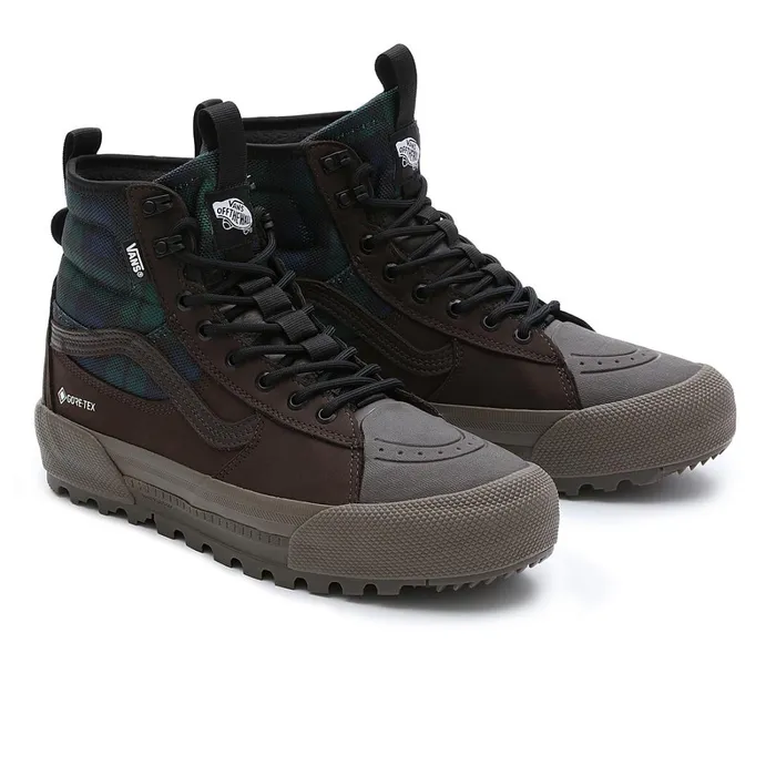 Vans HiTop Shoes Men Sk8Hi GORETEX MTE3 Shoes Green Brown