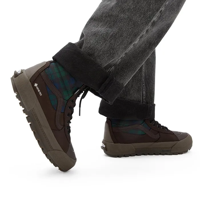 Vans HiTop Shoes Men Sk8Hi GORETEX MTE3 Shoes Green Brown