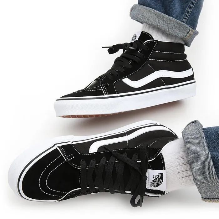 Vans HiTop Shoes Men Sk8Mid Reissue Shoes Black
