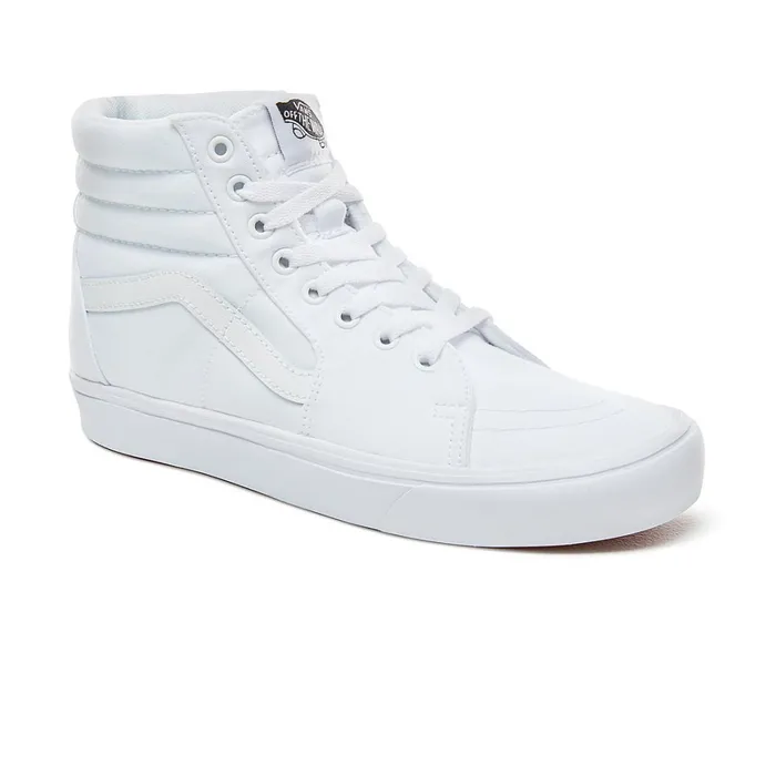 Vans HiTop Shoes Women Classic Comfycush Sk8Hi Shoes White