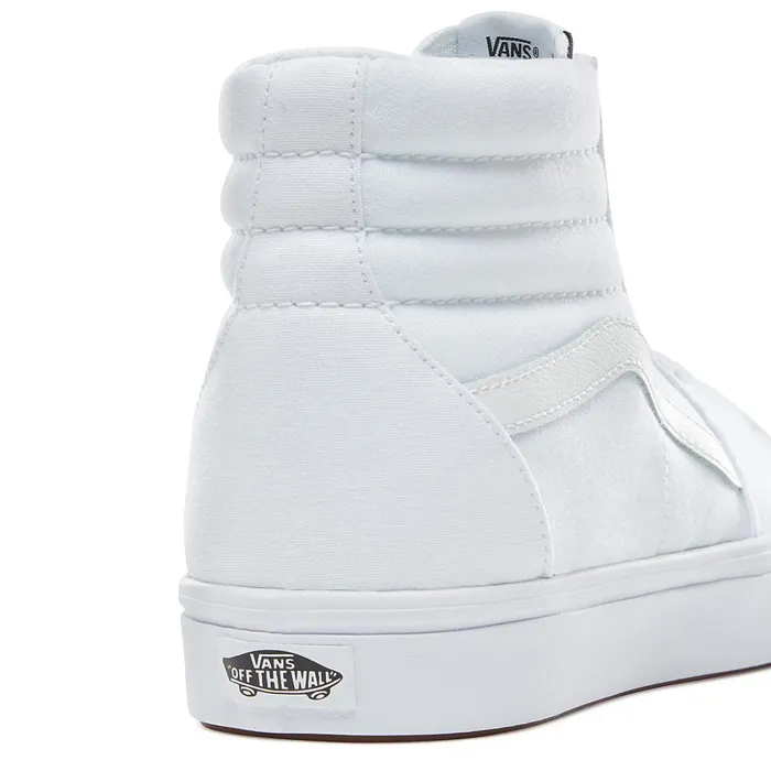 Vans HiTop Shoes Women Classic Comfycush Sk8Hi Shoes White