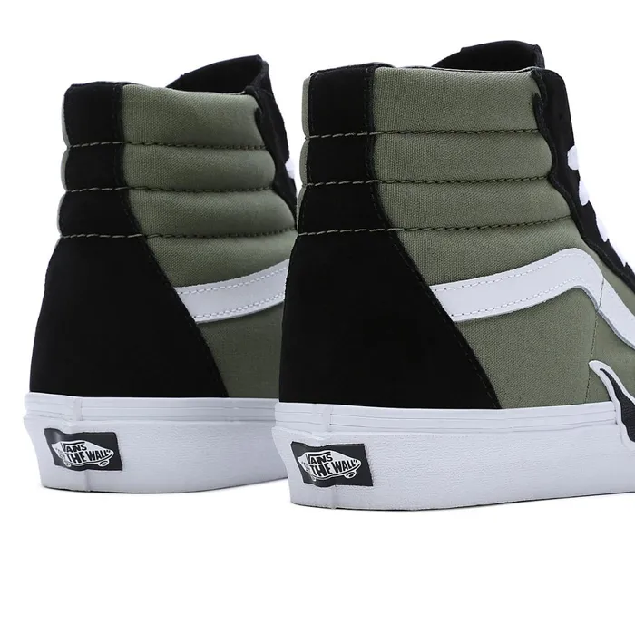 Vans HiTop Shoes Women Sk8Hi Flame Shoes Green