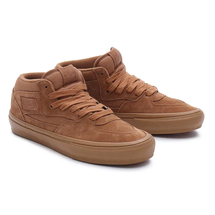 Vans HiTop Shoes Women Skate Half Cab Shoes Brown