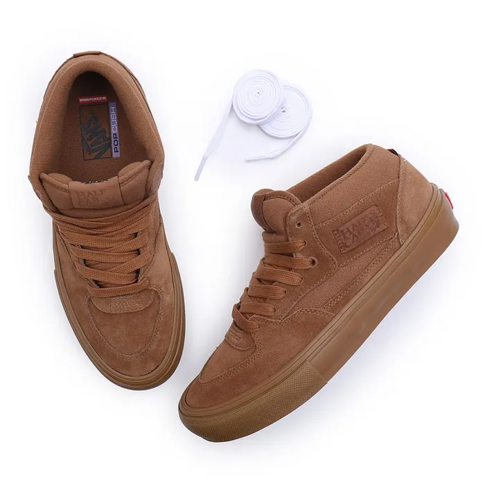 Vans HiTop Shoes Women Skate Half Cab Shoes Brown