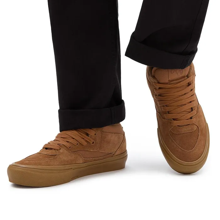 Vans HiTop Shoes Women Skate Half Cab Shoes Brown