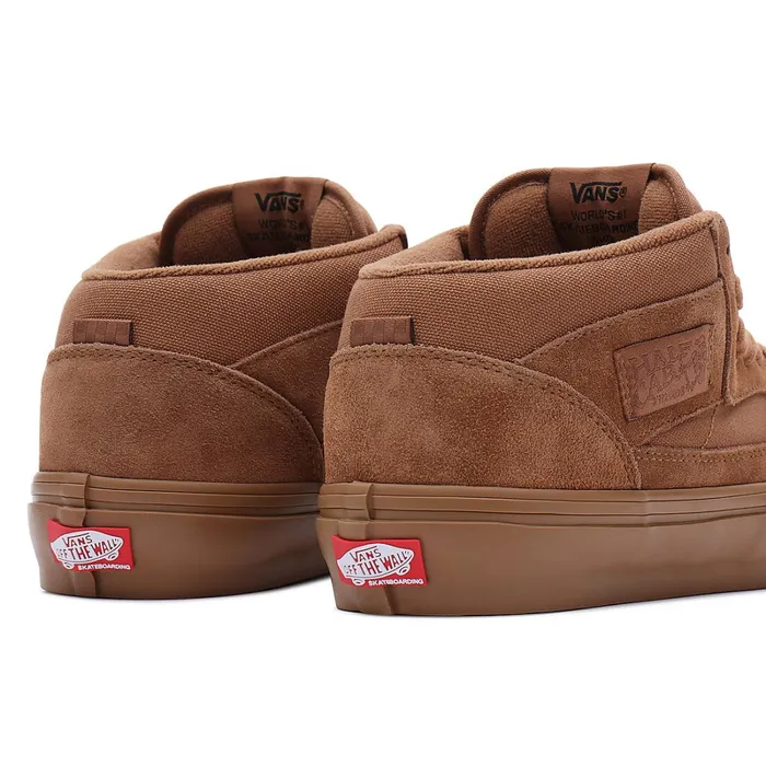 Vans HiTop Shoes Women Skate Half Cab Shoes Brown