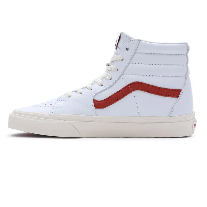 Vans HiTop Shoes Women Vintage Pop Sk8Hi Shoes Red