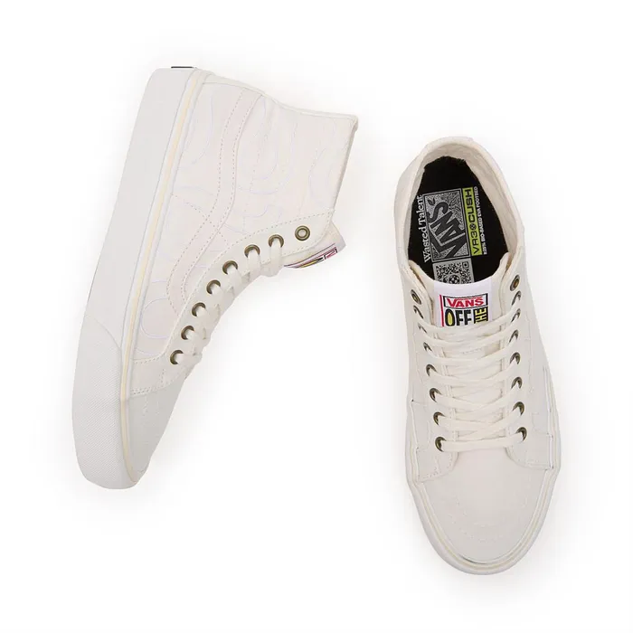 Vans HiTop Shoes Women X Wasted Talent Sk8Hi 38 Decon VR3 Shoes White
