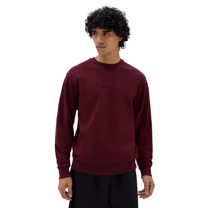 Vans Hoodies and Sweatshirts Men Essential Relaxed Crew Sweatshirt Red