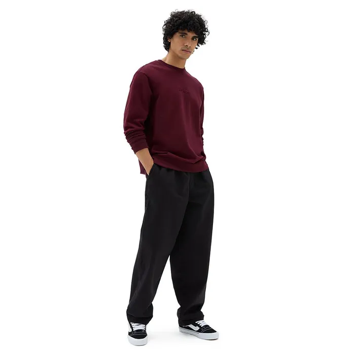 Vans Hoodies and Sweatshirts Men Essential Relaxed Crew Sweatshirt Red