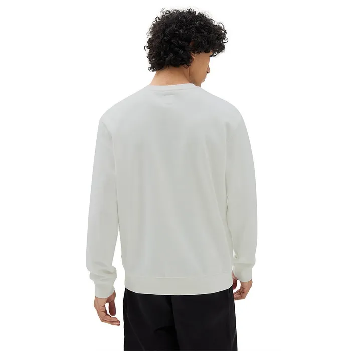 Vans Hoodies and Sweatshirts Men Relaxed Fit Crew Sweatshirt White