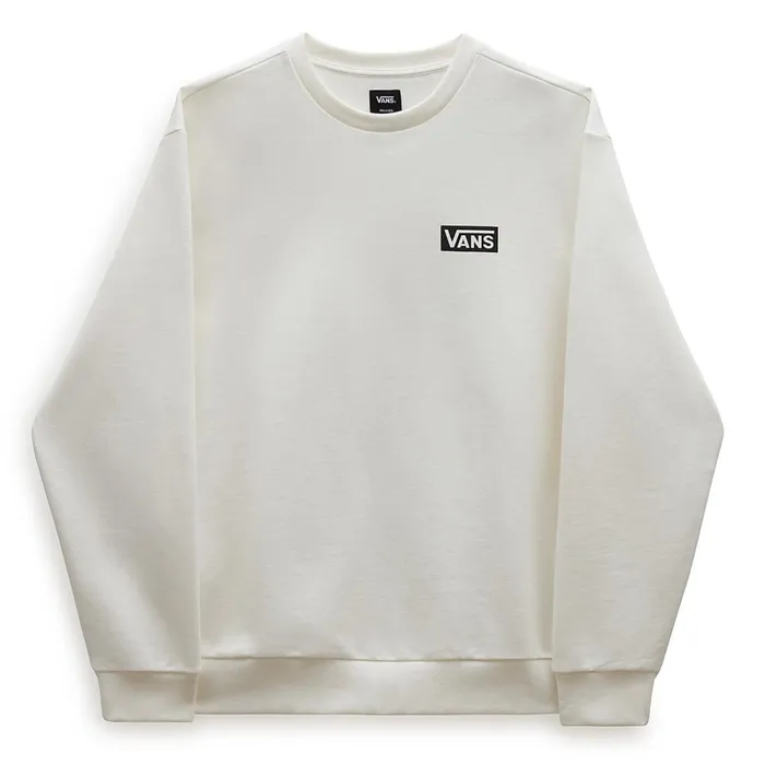 Vans Hoodies and Sweatshirts Men Relaxed Fit Crew Sweatshirt White