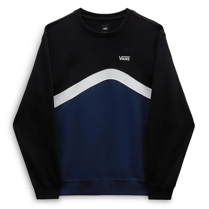 Vans Hoodies and Sweatshirts Men Sidestripe Block Crew Sweatshirt Blue