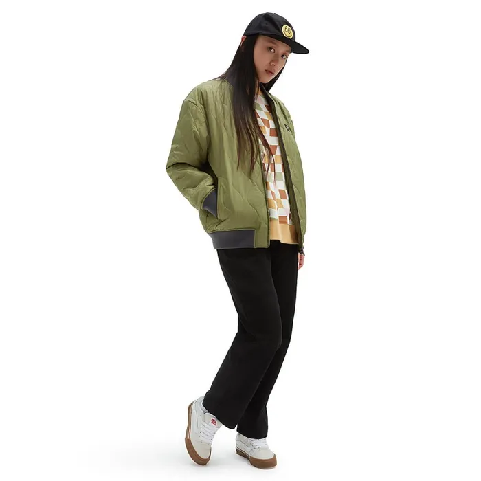 Vans Jackets and Coats Women Pickett Bomber Jacket Green
