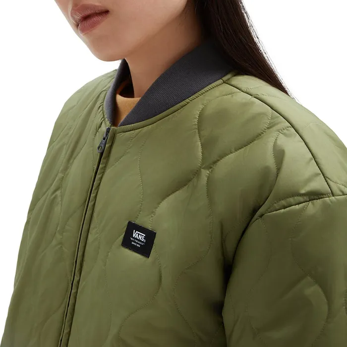 Vans Jackets and Coats Women Pickett Bomber Jacket Green