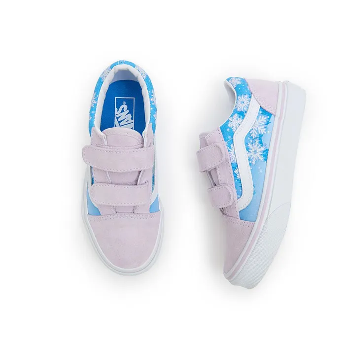Vans Kids Shoes 48 Years Kids Old Skool Hook And Loop Shoes 48 Years Purple