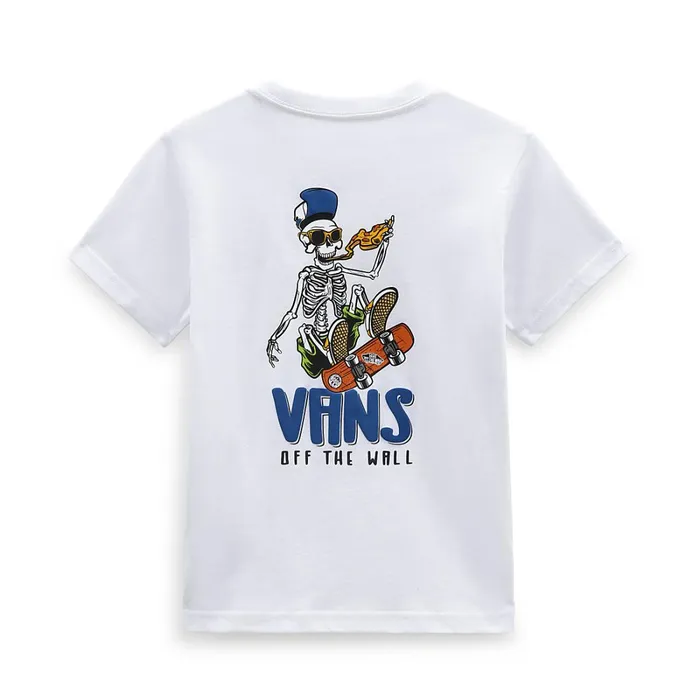 Vans Little Kids 28 Years Kids Little Skull Slice TShirt 28 Years White