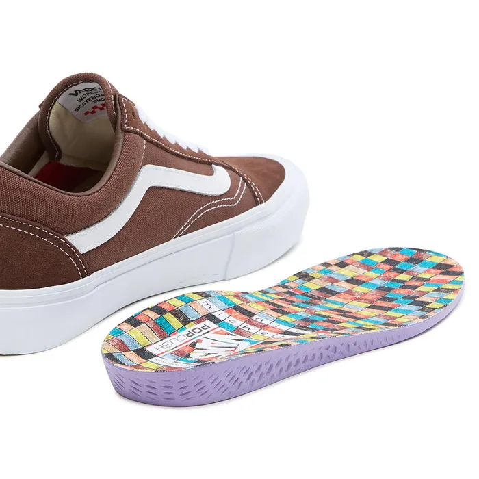 Vans Lowtop Shoes Men Skate Old Skool X Nick Michel Shoes Brown