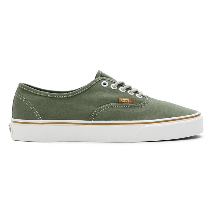 Vans Lowtop Shoes Women Authentic Embroidered Check Shoes Green
