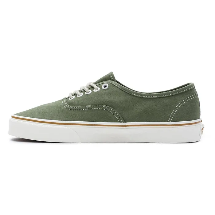 Vans Lowtop Shoes Women Authentic Embroidered Check Shoes Green