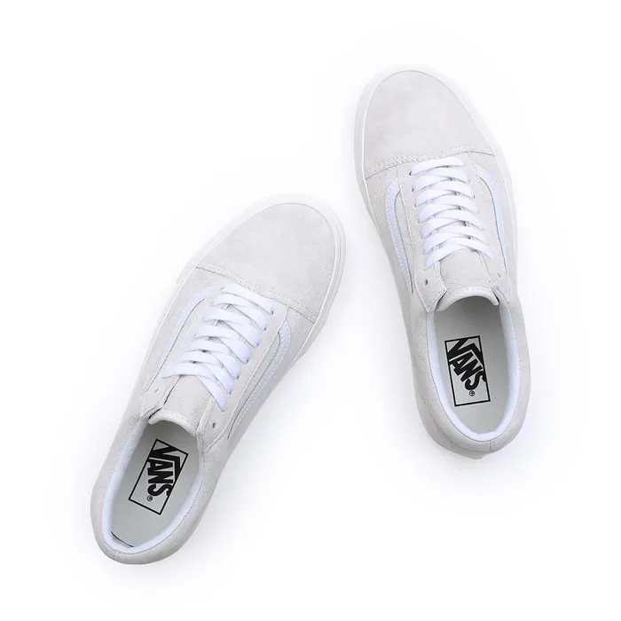 Vans Lowtop Shoes Women Pig Suede Old Skool Shoes White