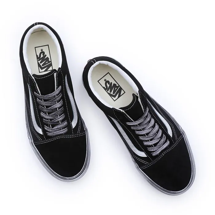 Vans Lowtop Shoes Women Stressed Old Skool Shoes Black
