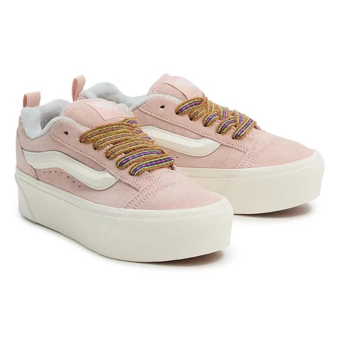 Vans Platform Shoes Women Knu Stack Shoes Multicolour