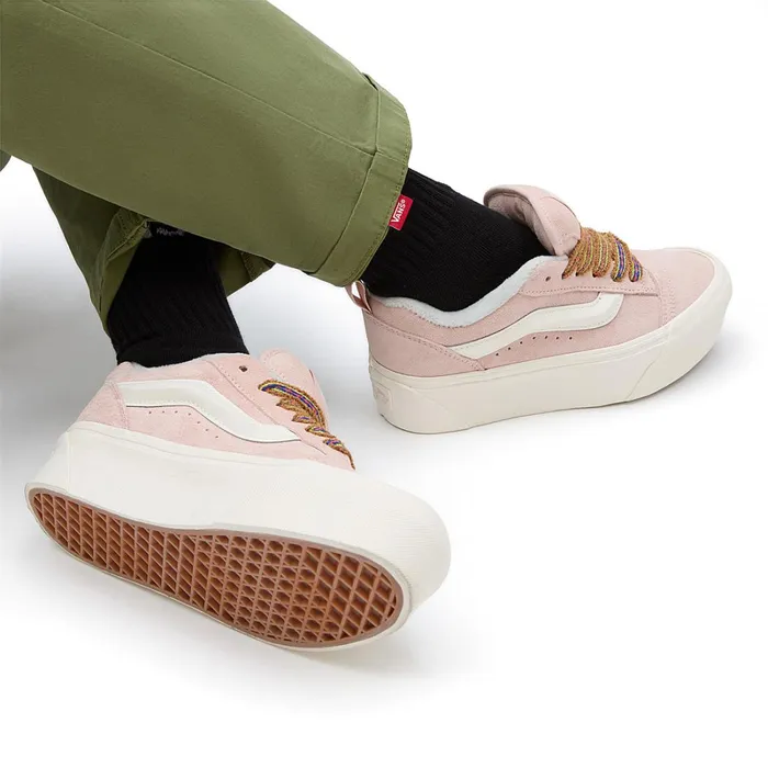 Vans Platform Shoes Women Knu Stack Shoes Multicolour