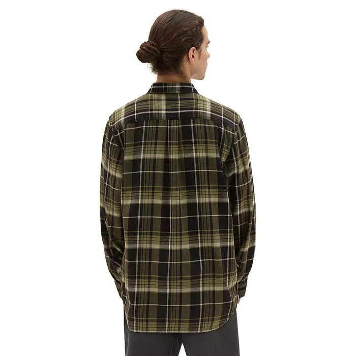 Vans Shirts Men Peddington Long Sleeve Woven Shirt Black