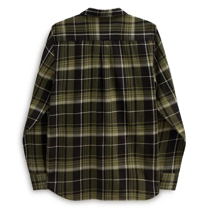 Vans Shirts Men Peddington Long Sleeve Woven Shirt Black