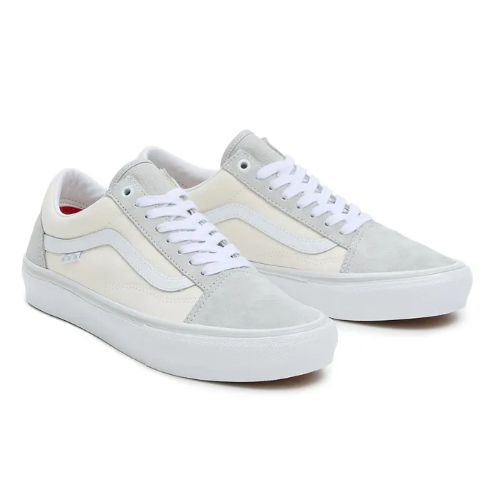 Vans Skate Shoes Men Skate Old Skool Shoes Grey White