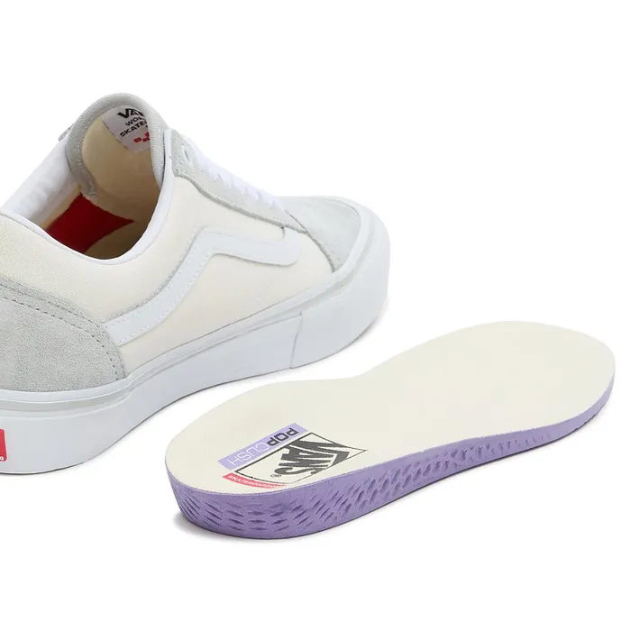 Vans Skate Shoes Men Skate Old Skool Shoes Grey White