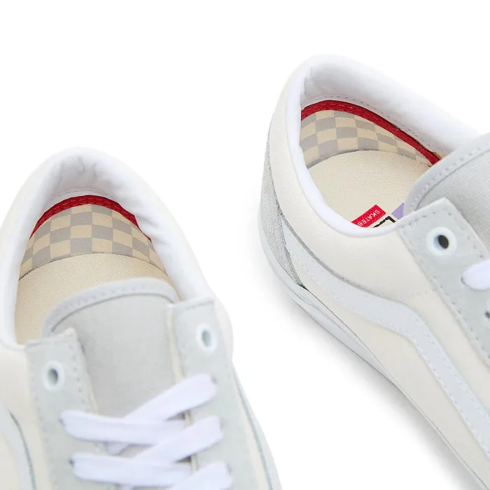Vans Skate Shoes Men Skate Old Skool Shoes Grey White