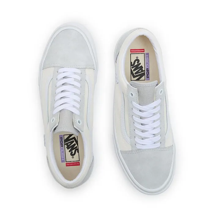Vans Skate Shoes Men Skate Old Skool Shoes Grey White