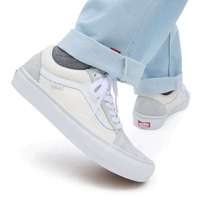 Vans Skate Shoes Men Skate Old Skool Shoes Grey White