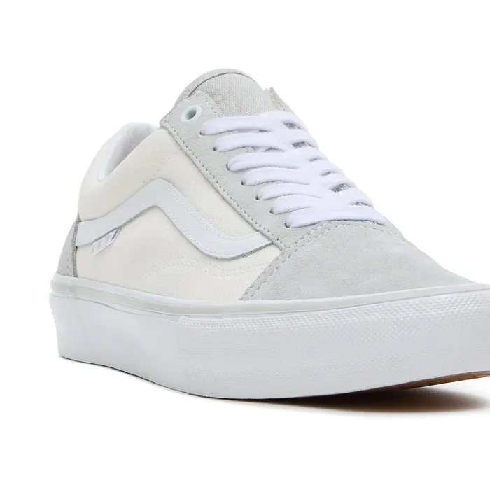 Vans Skate Shoes Men Skate Old Skool Shoes Grey White