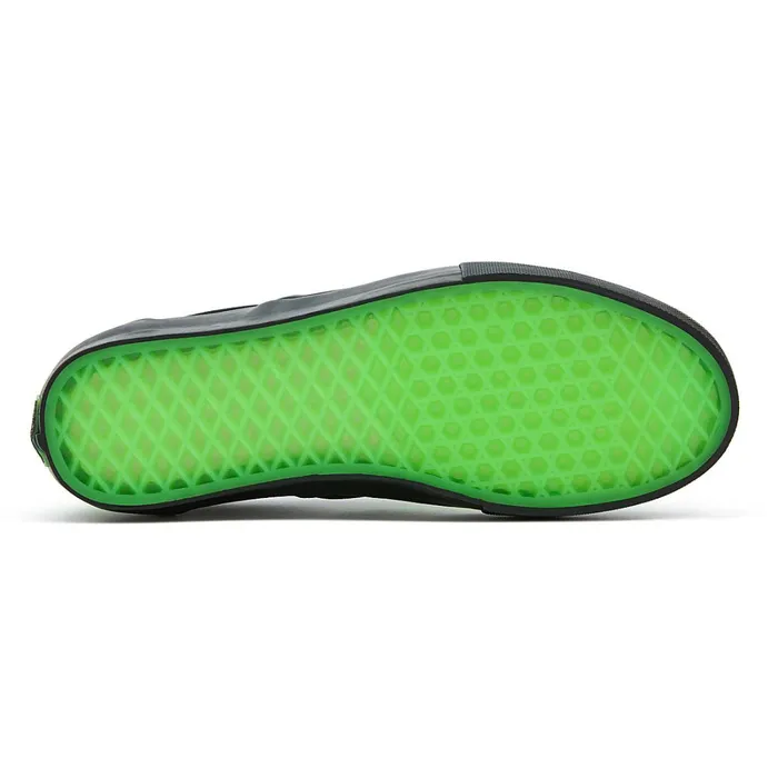 Vans Skate Shoes Men Skate SlipOn Glow Skulls Shoes Green