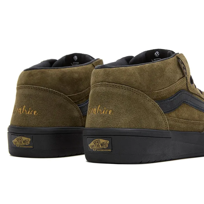 Vans Skate Shoes Men Zahba Mid X Beatrice Domond Shoes Green