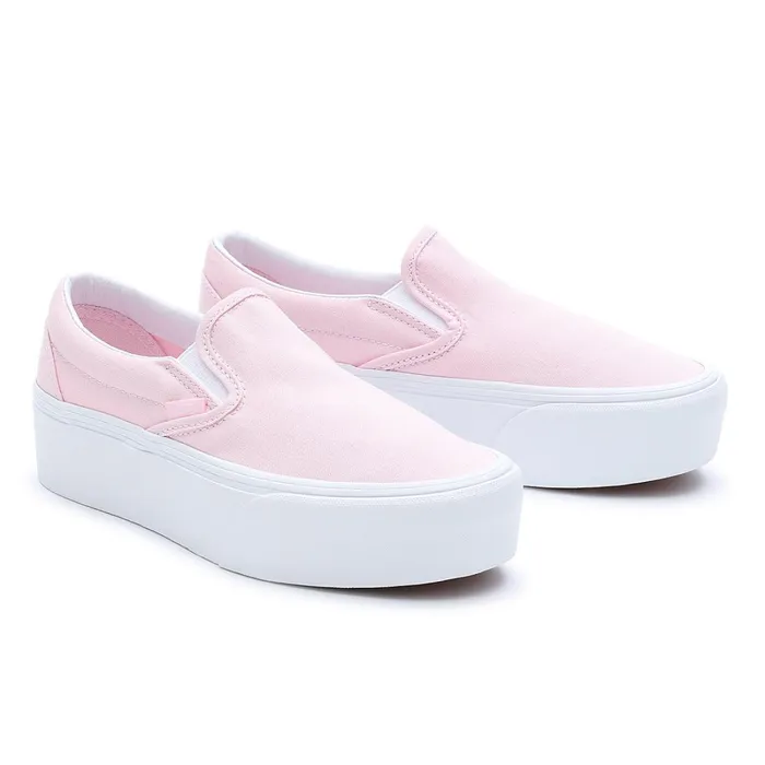 Vans Slipon Shoes Women Classic SlipOn Stackforms Shoes Pink