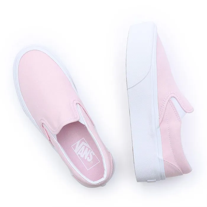 Vans Slipon Shoes Women Classic SlipOn Stackforms Shoes Pink