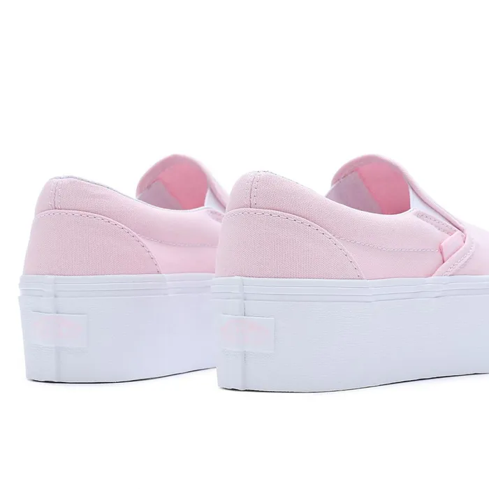 Vans Slipon Shoes Women Classic SlipOn Stackforms Shoes Pink