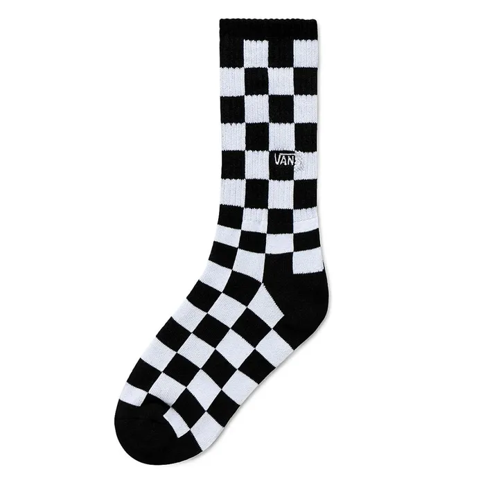 Vans Socks Kids Checkerboard Crew Sock 1 Pair Black White