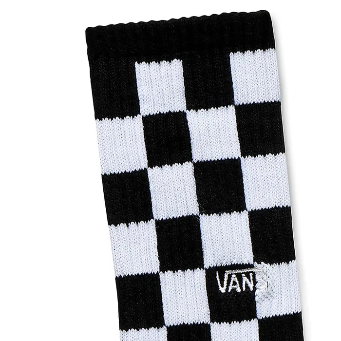 Vans Socks Kids Checkerboard Crew Sock 1 Pair Black White