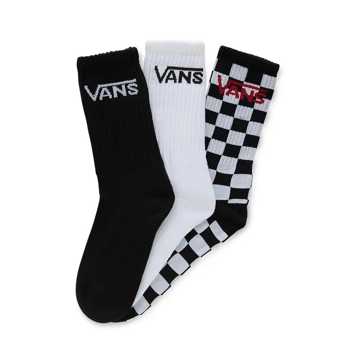 Vans Socks Kids Classic Crew Socks 3 Pairs Black
