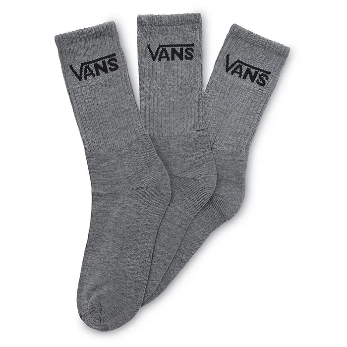 Vans Socks Men Classic Crew Socks 3 Pairs Grey